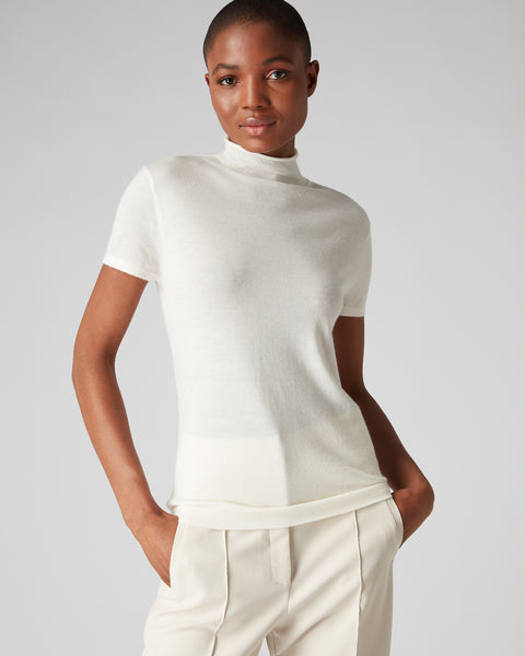 Short sleeve turtleneck on sale womens