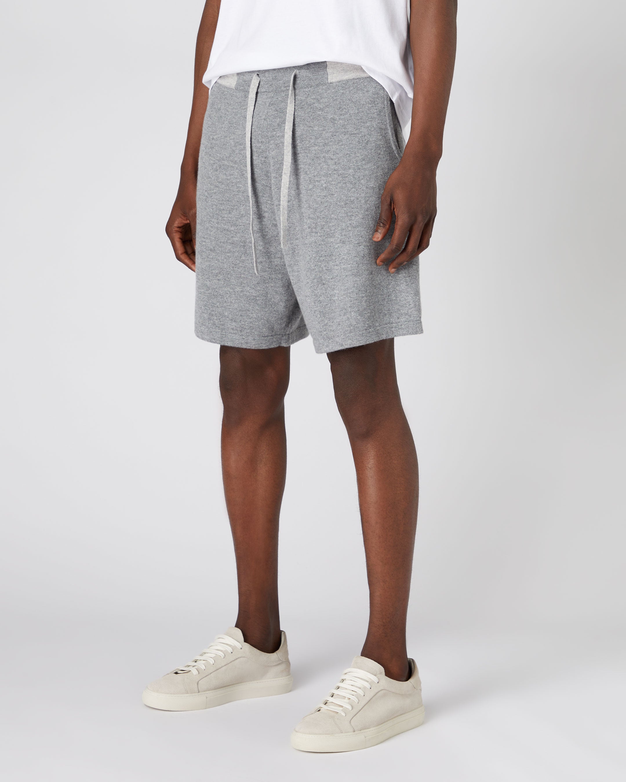 Grey discount jogger shorts