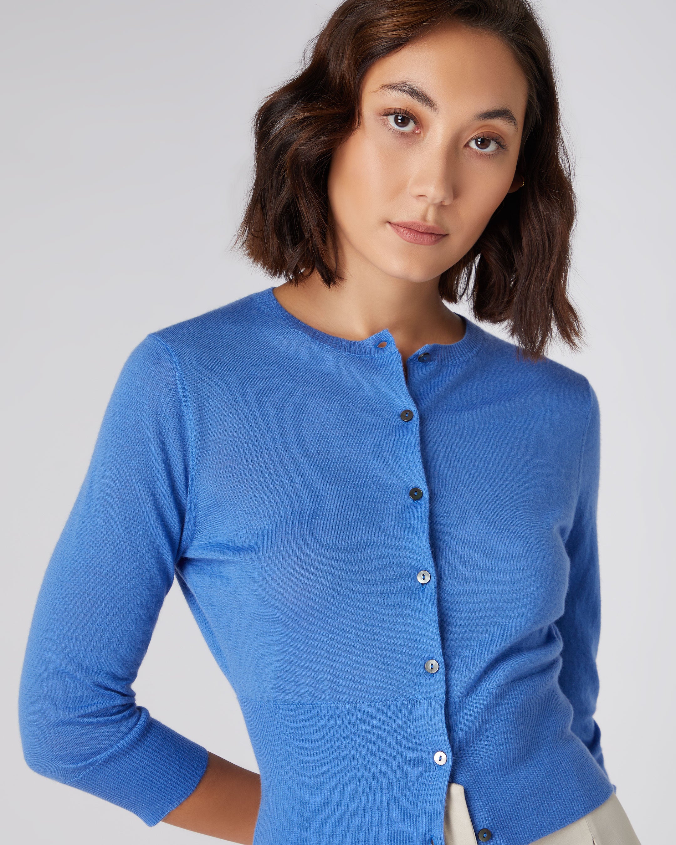 Light blue 2024 cashmere cardigan