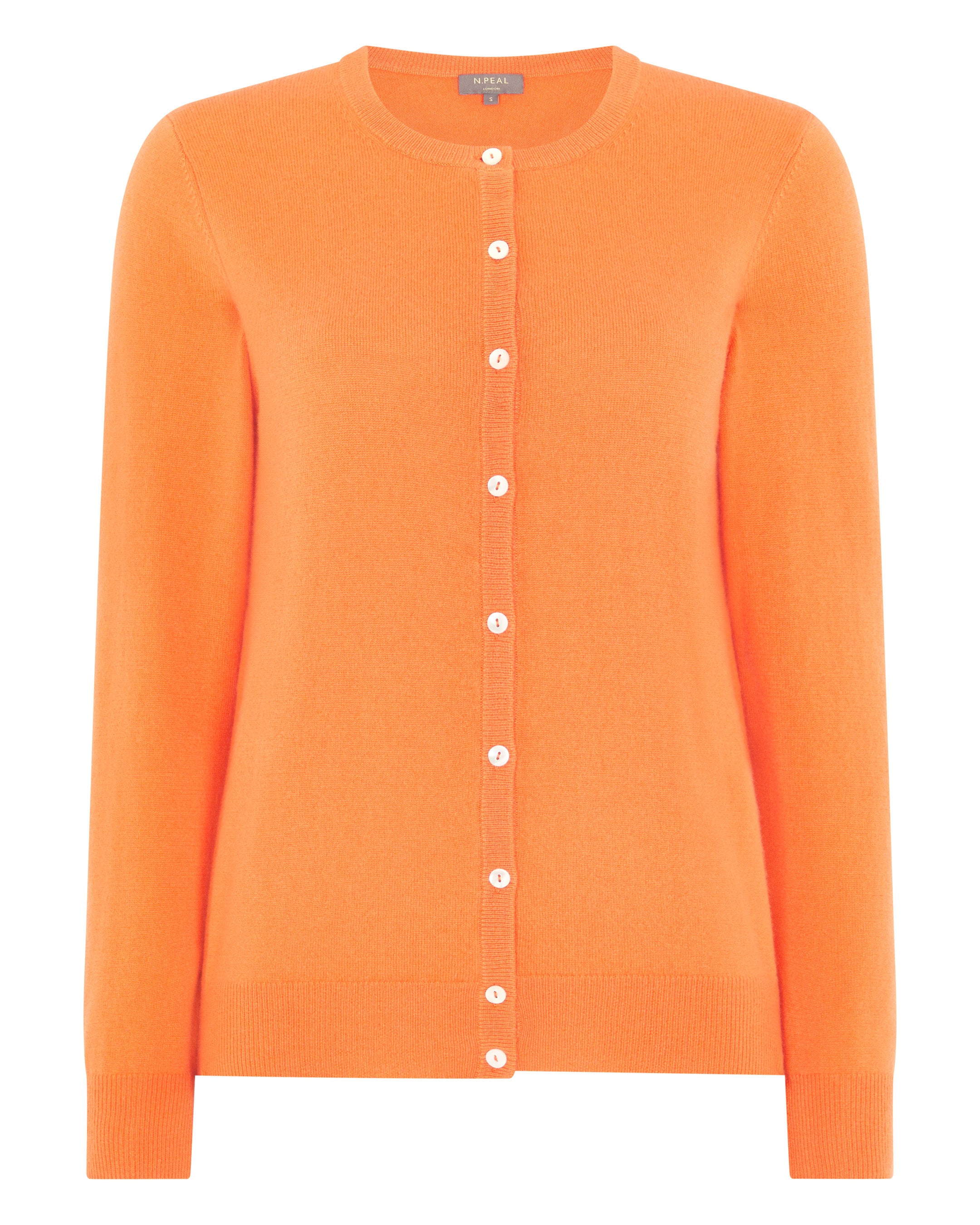 Orange cashmere outlet cardigan