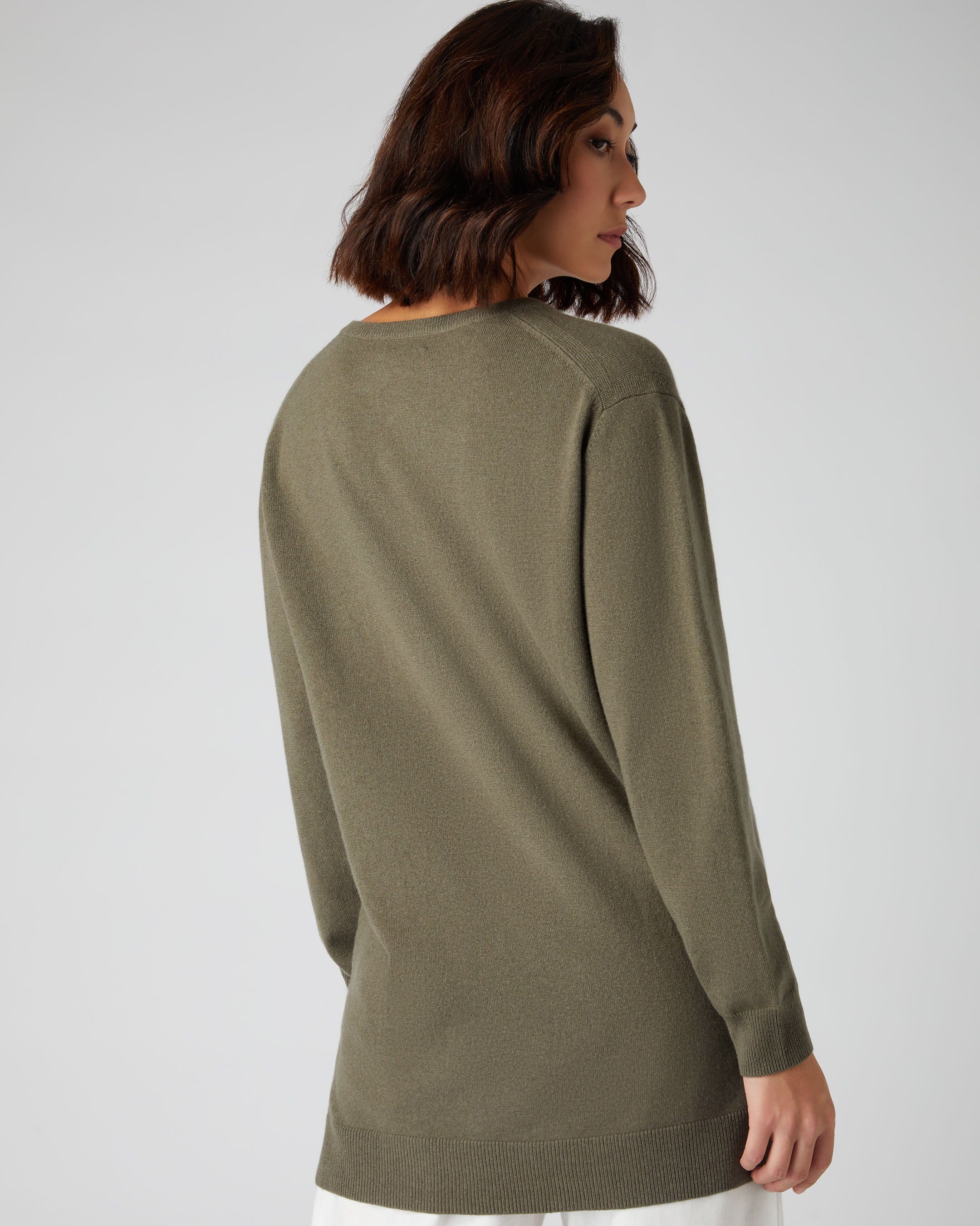 Khaki cashmere clearance jumper